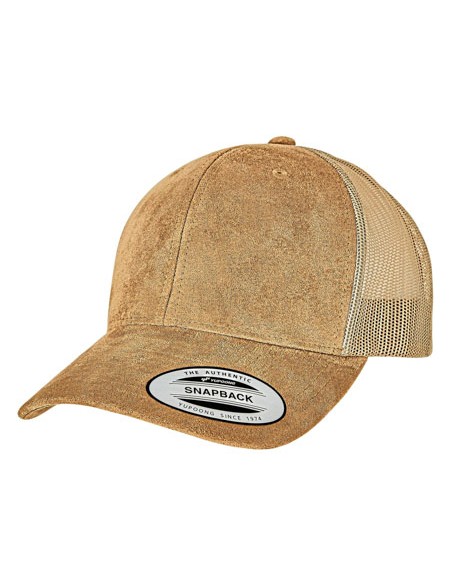 FLE-6606SU-Suede Leather Trucker Cap 2